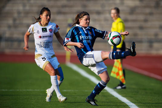 Rosengårds Alexandra Riley och Djurgårdens Hanna Lundqvist