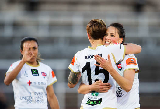 Rosengårds Marta Viera Da Silva, Therese Sjögran och Sara