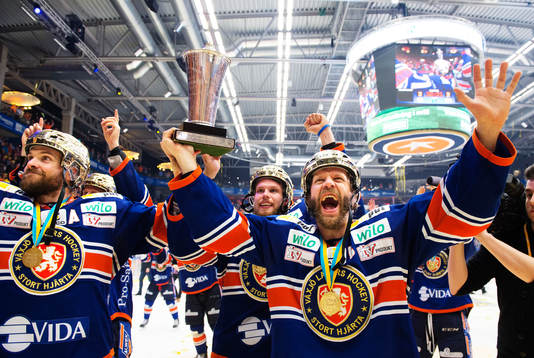 Växjös Noah Welch, Alexander Johansson och Tomi Kallio