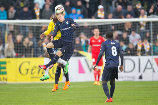 under fotbollsmatchen i Allsvenskan mellan Falkenberg och