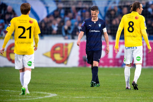 Malmö FFs Markus Rosenberg deppar
