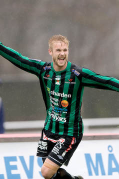 Varbergs Mats André Kaland jublar
