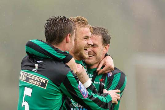 Varbergs Mats André Kaland jublar