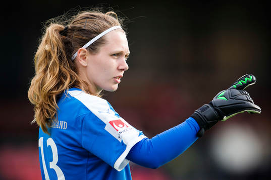 Mallbackens målvakt Jennifer Falk