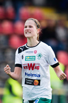 Mallbackens Sarah Bergman jublar