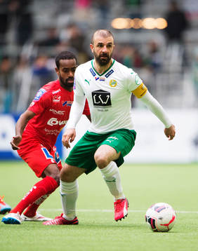 Åtvidabergs Ammar Ahmed och Hammarbys Kennedy Bakircioglu
