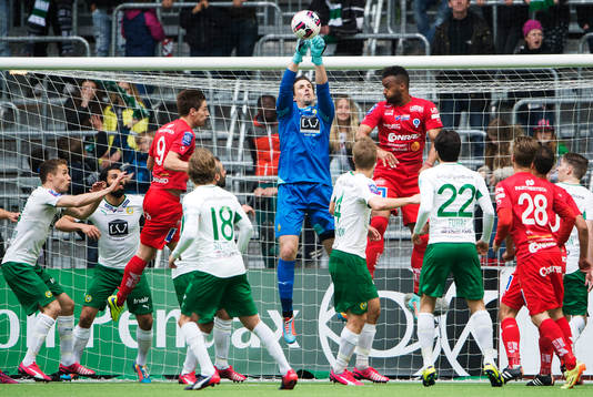 Åtvidabergs Victor Sköld och Alberis Sergio Angelo da