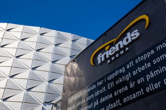 Generell vy av Friends Arena