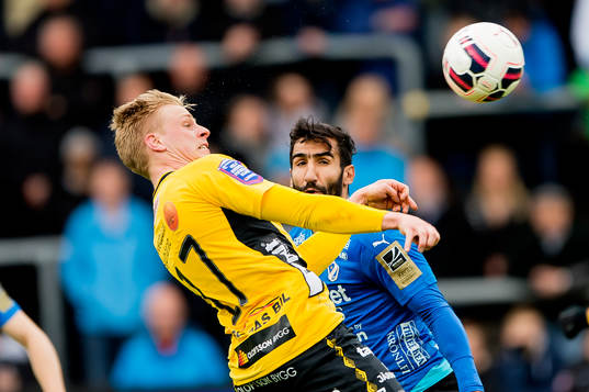 Elfsborgs Per Frick och Halmstads Mohammed Ali Khan