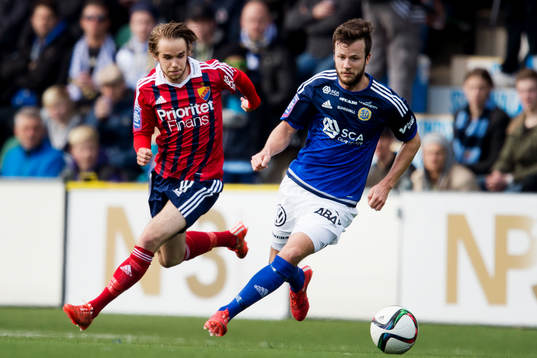 Djurgårdens Daniel Berntsen och Sundsvalls Robert