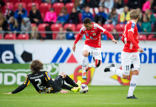 Häckens Diego Lugano och Kalmars Romário Pereira Sipião