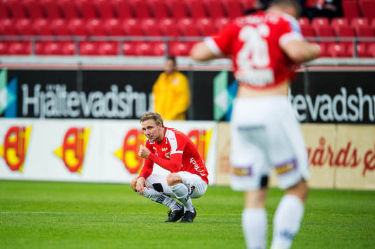 Kalmars Jonathan Ring och Pär Eriksson deppar