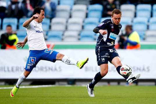 Norrköpings Nikola Tkalcic och Gefles Jens Portin