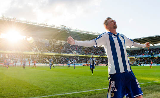 IFK Göteborgs Sebastian Eriksson jublar