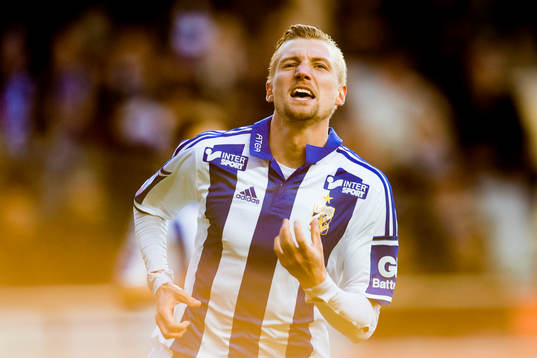 IFK Göteborgs Sebastian Eriksson jublar