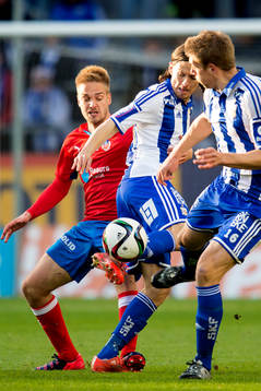 IFK Göteborgs Lasse Vibe och Mikael Boman
