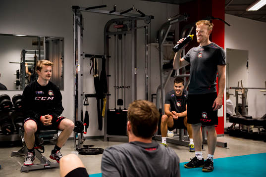 Nicklas Jadeland och Jens Olsson när Malmö Redhawks har