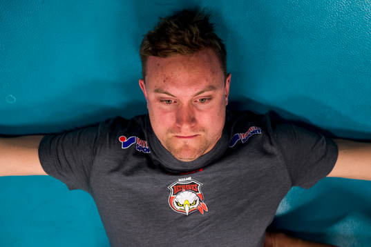 Jens Jakobs när Malmö Redhawks har fystester