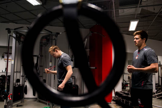Jens Jakobs och Henrik Hetta när Malmö Redhawks har