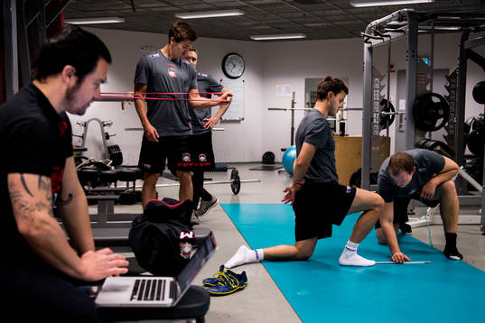 Osteopat Niklas Ohlsson och fystränare Freddie Sjögren