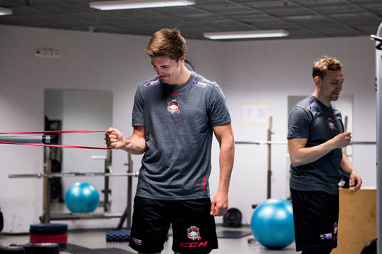Henrik Hetta och Jens Jakobs när Malmö Redhawks har
