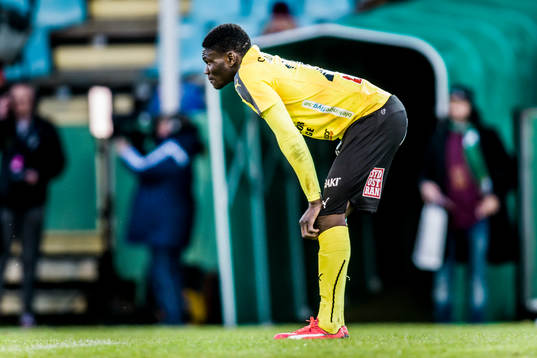 Mjällbys Kwame Bonsu deppar