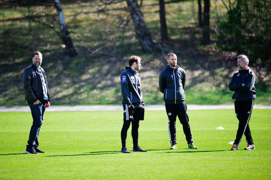 s sportchef Björn Wesström tränare Andreas Alm,