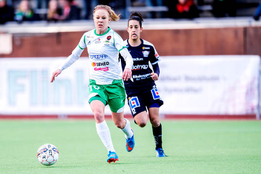 under fotbollsmatchen i Damallsvenskan mellan Hammarby och
