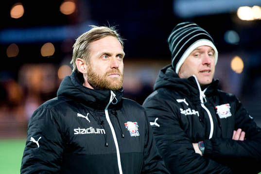 Linköpings tränare Martin Sjögren och assisterande
