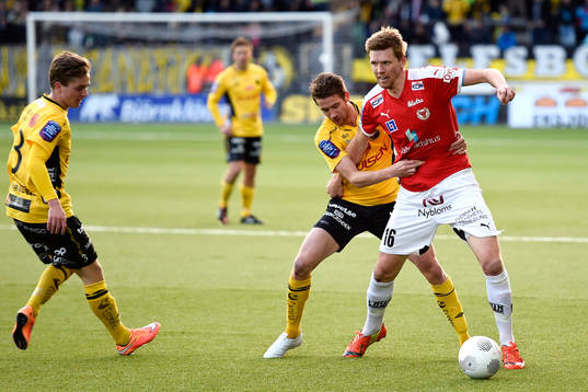 Kalmars David Elm och Elfsborgs Marcus Rohdén