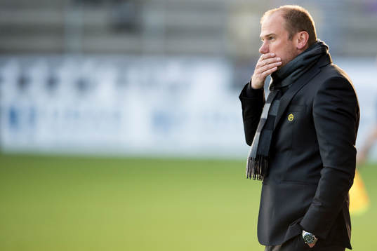 Elfsborgs manager Magnus Haglund är fundersam