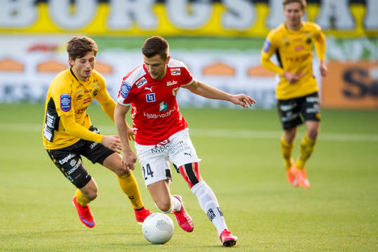 Kalmars Filip Sachpekidis och Elfsborgs Arber Zeneli