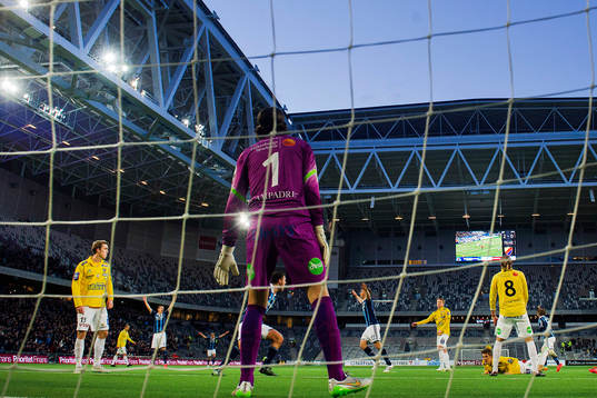 Djurgårdens spelare jublar