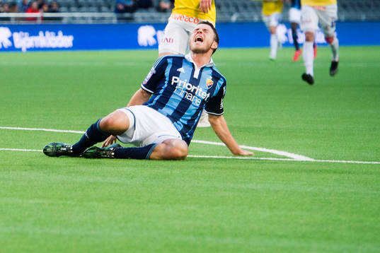 Djurgårdens Kerim Mrabti deppar
