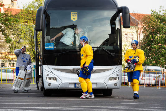 Målvakten Markus Svensson, Elias Lindholm och Jacob