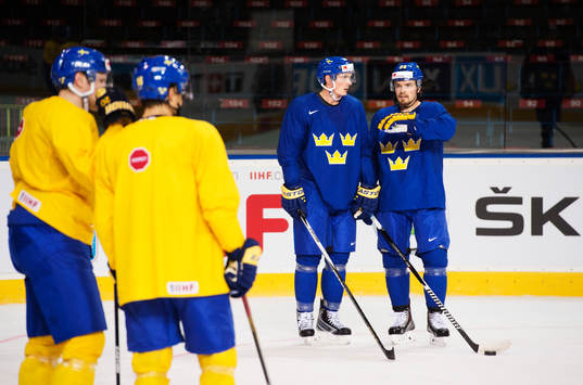Loui Eriksson och Anton Lander
