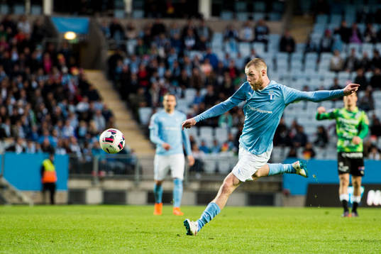 Malmö FFs Jo Inge Berget laddar för skott