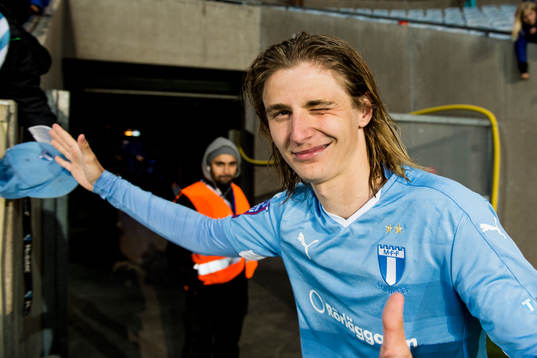 Malmö FFs Pawel Cibicki jublar