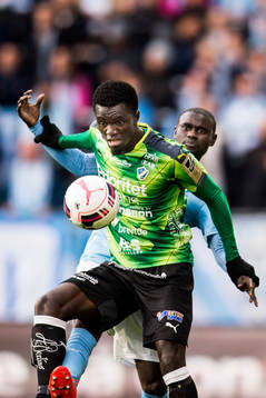 Halmstads Kwame Karikari och Malmö FFs Enock Kofi Adu