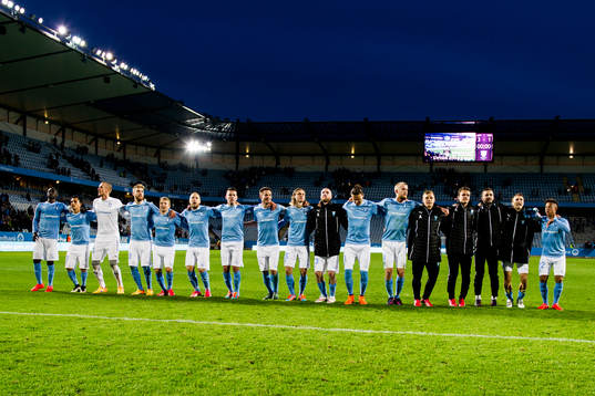 Malmö FFs spelare jublar