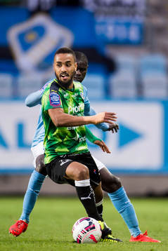 Halmstads Junes Barny och Malmö FFs Enock Kofi Adu