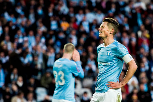 Malmö FFs Markus Rosenberg deppar