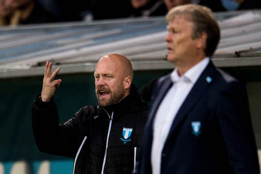 Malmö FFs assisterande tränare Olof Persson och i