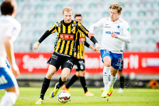 Häckens Simon Gustafson och Norrköpings Alexander Fransson