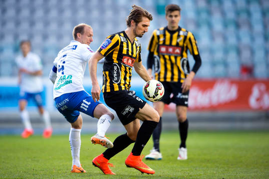 Norrköpings Andreas Johansson och Häckens Dardan Rexhepi