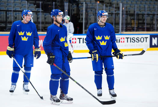 Loui Eriksson, Joakim Lindström och Oliver Ekman Larsson