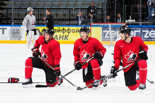 Sidney Crosby, Nathan MacKinnon och Jason Spezza