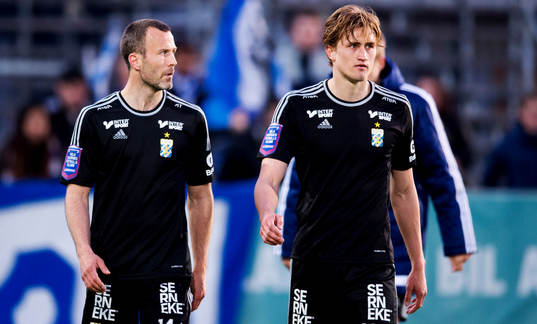 IFK Göteborgs Hjalmar Jonsson och Thomas Rogne
