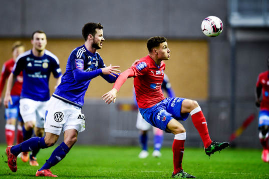 Sundsvalls Robert Lundström och Helsingborgs Jordan Larsson