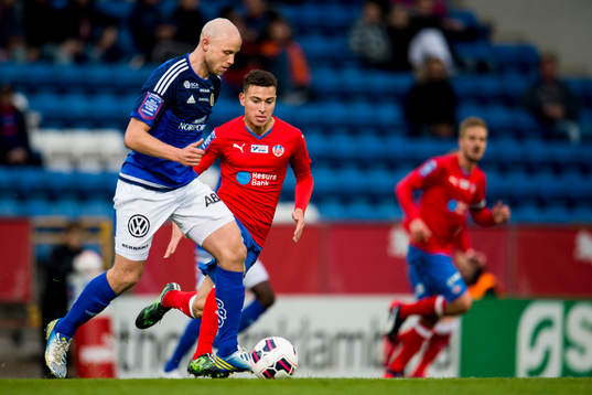 Sundsvalls Stefan Ålander och Helsingborgs Jordan Larsson